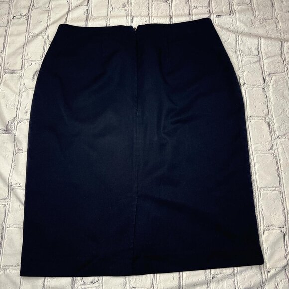 Merona stretch women’s navy blue skirt Size 12 - Picture 2 of 6
